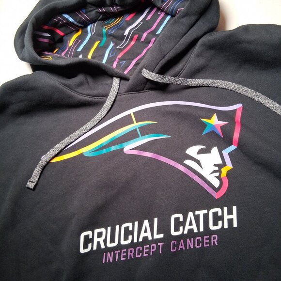 New England Patriots Nike Crucial Catch Hoodie XXL Pullover Hooded Sweatshirt - Picture 7 of 16